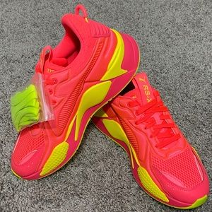 Puma RS-X Soft Case Pink/Yellow size 9 Women’s